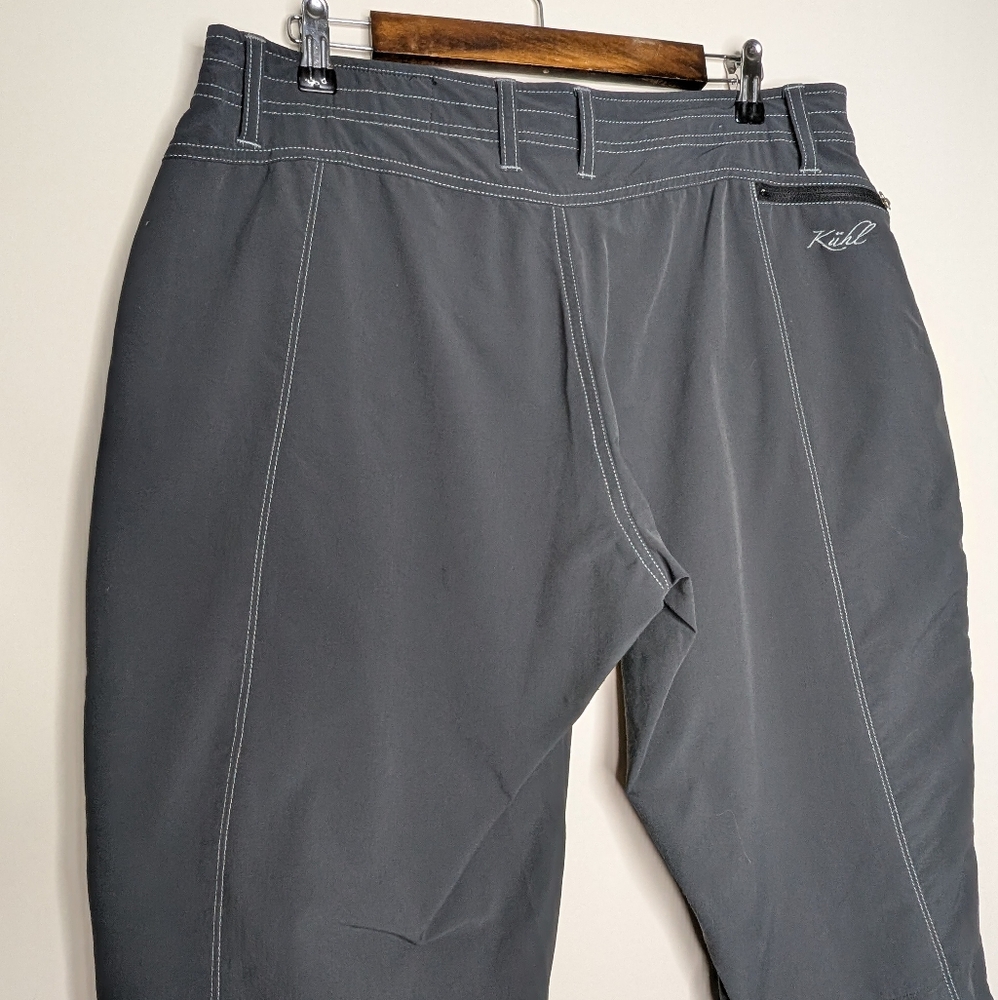 Kühl Mountain Culture Gray Outdoor Capris Pants Size 14 Regular - Picture 14 of 16